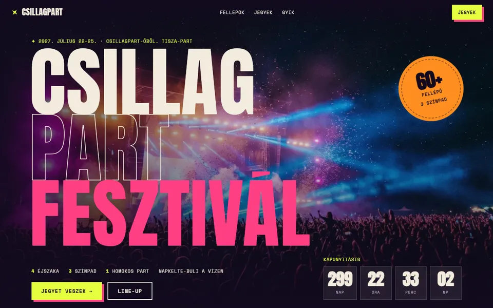 Csillagpart – nyári zenei fesztivál – előnézet